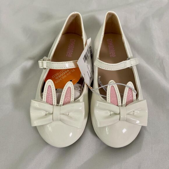 Gymboree Adorable Bunny Ear Ballerina Shoes NWT Size 9 Toddler - Picture 2 of 6
